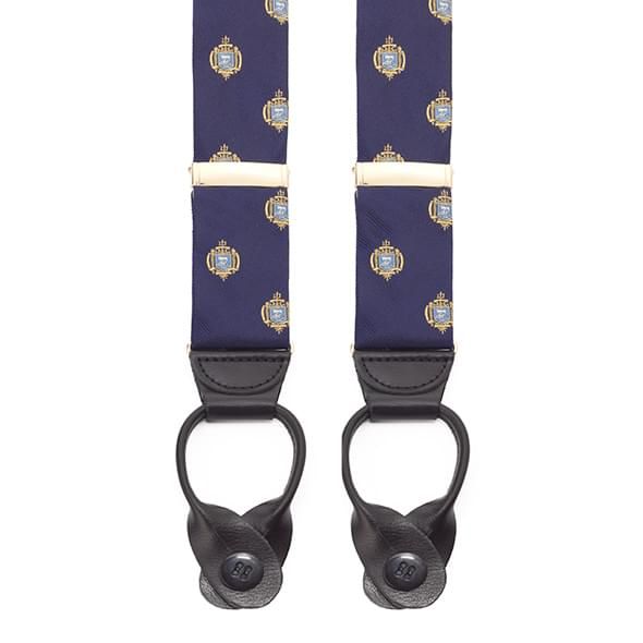 Naval Academy Insignia Suspenders in Blue - Image 1