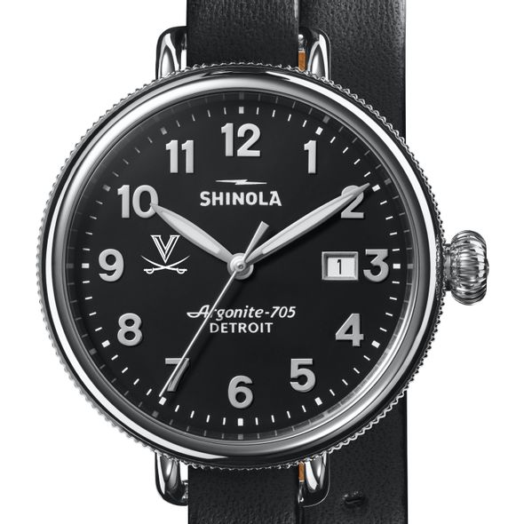 UVA Shinola Watch, The Birdy 38mm Black Dial - Image 1