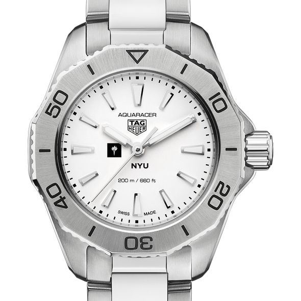 NYU Women's TAG Heuer Steel Aquaracer with Silver Dial - Image 1