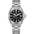 click to view Seton Hall Men's TAG Heuer Steel Aquaracer with Black Dial - Image 2