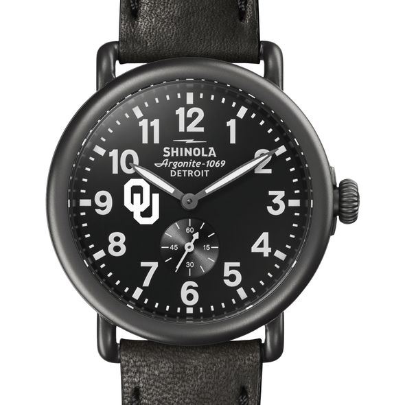Oklahoma Shinola Watch, The Runwell 41mm Black Dial - Image 1