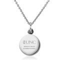 UNC Kenan-Flagler Necklace with Charm in Sterling Silver - Image 1
