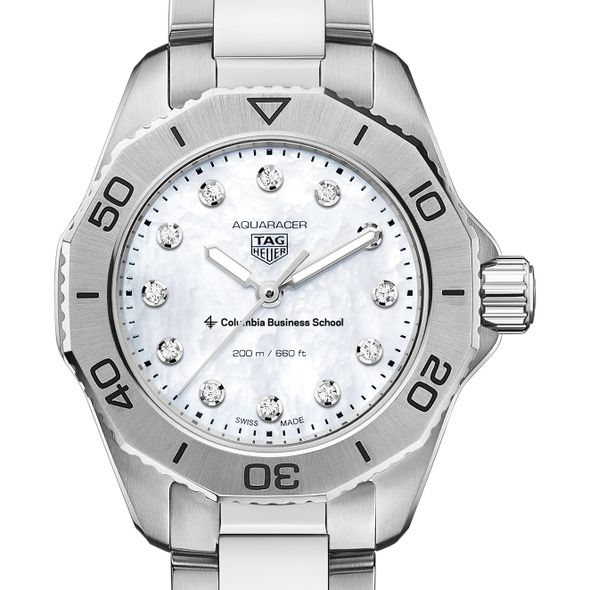 Columbia Business Women's TAG Heuer Steel Aquaracer with Diamond Dial - Image 1