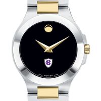 Holy Cross Women's Movado Collection Two-Tone Watch with Black Dial
