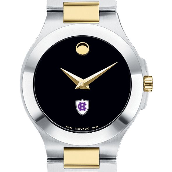 Holy Cross Women's Movado Collection Two-Tone Watch with Black Dial - Image 1