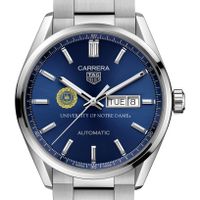 Notre Dame Men's TAG Heuer Carrera with Blue Dial & Day-Date Window