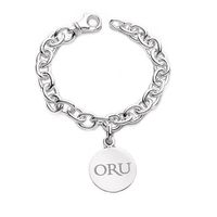Oral Roberts Sterling Silver Charm Bracelet