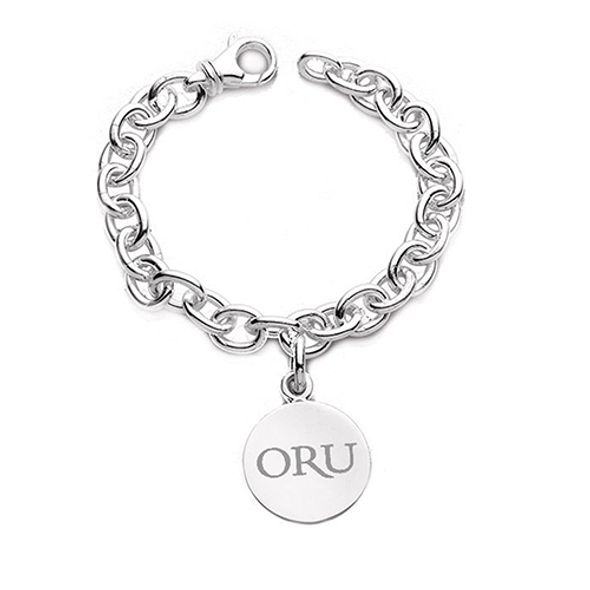 Oral Roberts Sterling Silver Charm Bracelet - Image 1