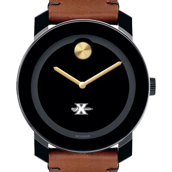 Xavier University Men's Movado BOLD with Brown Leather Strap - Image 1
