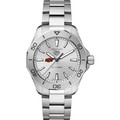 Oklahoma State Men's TAG Heuer Steel Aquaracer with Silver Dial - Image 2