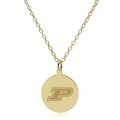 Purdue 14K Gold Pendant & Chain - Image 2