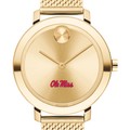 Ole Miss Women's Movado Bold Gold with Mesh Bracelet - Image 1