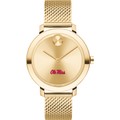 Ole Miss Women's Movado Bold Gold with Mesh Bracelet - Image 2