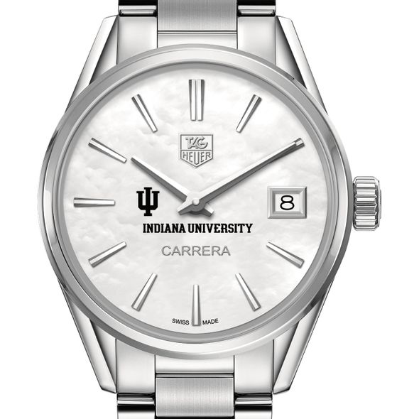 Indiana University Women's TAG Heuer Steel Carrera with MOP Dial - Image 1