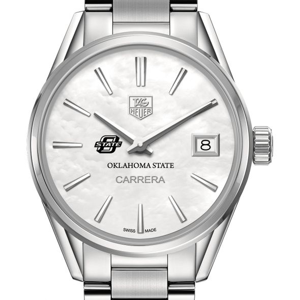 Oklahoma State University Women's TAG Heuer Steel Carrera with MOP Dial - Image 1