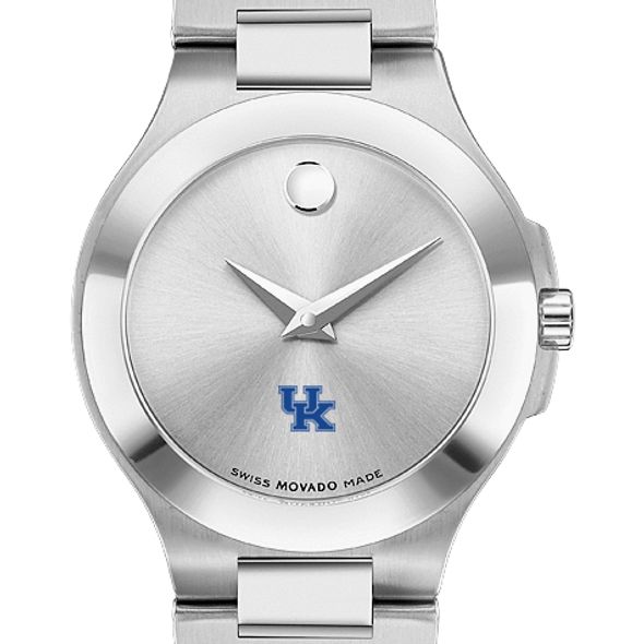 University of Kentucky Women's Movado Collection Stainless Steel Watch with Silver Dial - Image 1