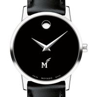 George Mason University Women's Movado Museum with Leather Strap