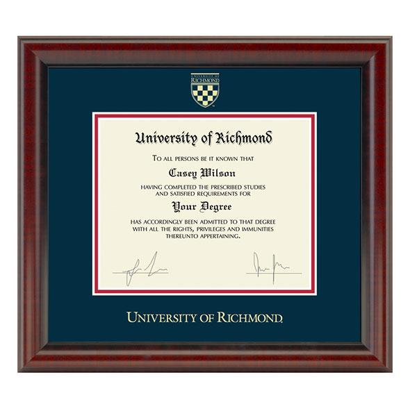 University of Richmond Diploma Frame, the Fidelitas