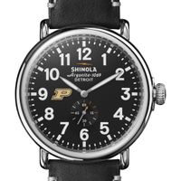 Purdue Shinola Watch, The Runwell 47mm Black Dial