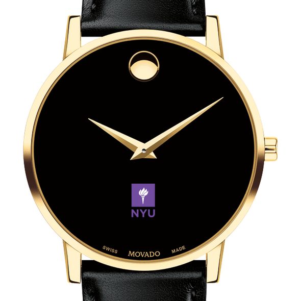NYU Men's Movado Gold Museum Classic Leather - Image 1