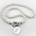Cincinnati Pearl Necklace with Sterling Silver Charm - Image 1