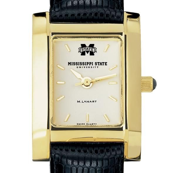 Mississippi State Women's Gold Quad with Leather Strap