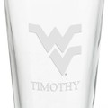 West Virginia University 16 oz Pint Glass- Set of 4 - Image 3