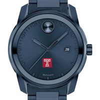 Temple University Men's Movado BOLD Blue Ion with Date Window