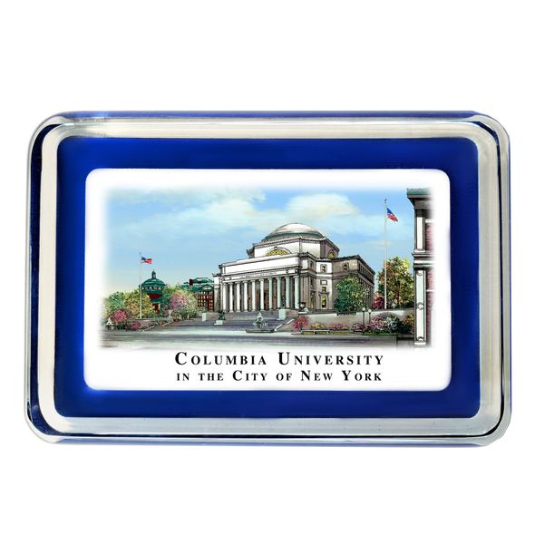 Columbia University Eglomise Paperweight