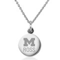 Michigan Ross Necklace with Charm in Sterling Silver - Image 1