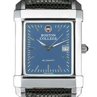 Boston College Men's Blue Quad Watch with Leather Strap