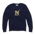 USNA Navy Blue and Gold Letter Sweater by M.LaHart - Image 1