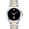 Appalachian State Men's Movado Collection Two-Tone Watch with Black Dial - Image 2