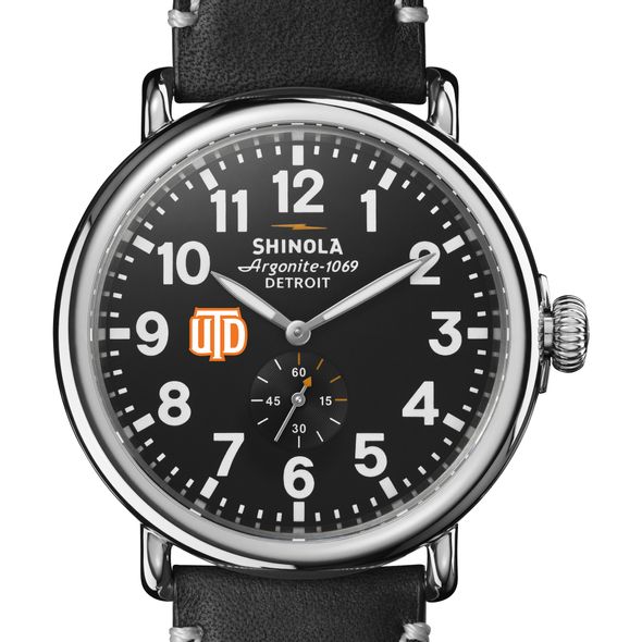 UT Dallas Shinola Watch, The Runwell 47mm Black Dial - Image 1