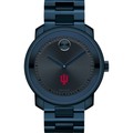 click to view Indiana University Men's Movado BOLD Blue Ion with Bracelet - Image 2