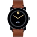 Christopher Newport University Men's Movado BOLD with Brown Leather Strap - Image 2