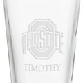 Ohio State University 16 oz Pint Glass- Set of 4 - Image 3