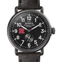 Rutgers Shinola Watch, The Runwell 41mm Black Dial