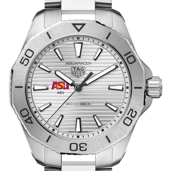 ASU Men's TAG Heuer Steel Aquaracer with Silver Dial - Image 1