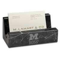 Michigan Ross Marble Business Card Holder