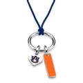 Auburn University Silk Necklace with Enamel Charm & Sterling Silver Tag - Image 2