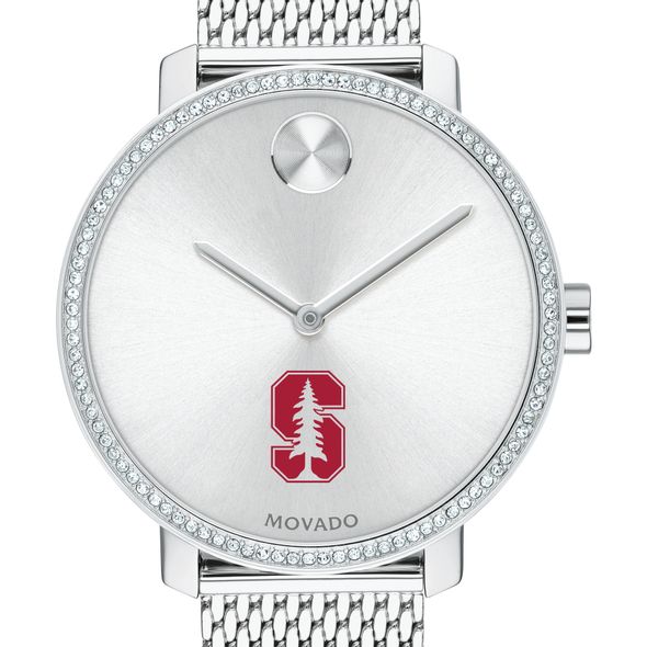 Stanford Women's Movado Bold with Crystal Bezel & Mesh Bracelet - Image 1