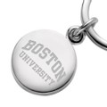 Boston University Sterling Silver Insignia Key Ring - Image 2
