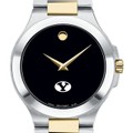BYU Men's Movado Collection Two-Tone Watch with Black Dial - Image 1