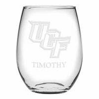 UCF Stemless Wine Glasses Made in the USA - Set of 4