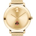 Ohio State Women's Movado Bold Gold with Mesh Bracelet - Image 1