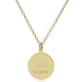 Marist 18K Gold Pendant & Chain - Image 2