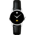 Michigan Women's Movado Museum with Leather Strap - Image 2