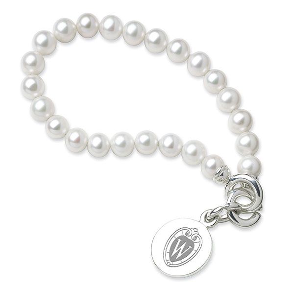 Wisconsin Pearl Bracelet with Sterling Silver Charm - Image 1
