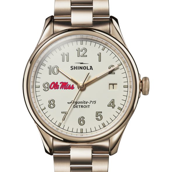 Ole Miss Shinola Watch, The Vinton 38mm Ivory Dial - Image 1